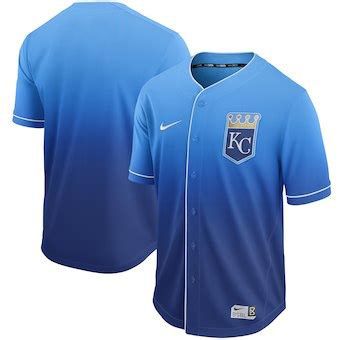 Men Kansas City Royals Blank Blue Nike Fade MLB Jersey->cincinnati reds->MLB Jersey